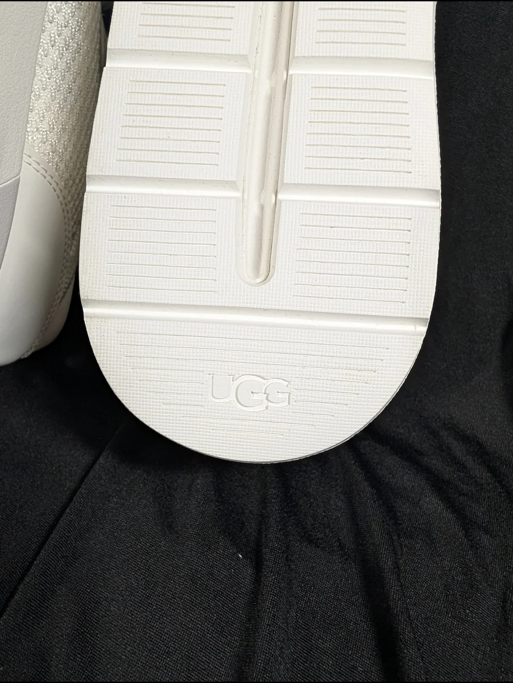 UGG Women’s Knit Lace-Up Sneakers in Cream